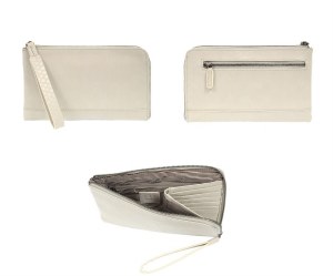 Joy Susan Tina Python Zip-Around  Wristlet  Oyster