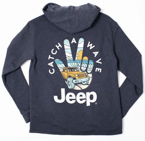 Jeep Catch A Wave Hoodie L Navy