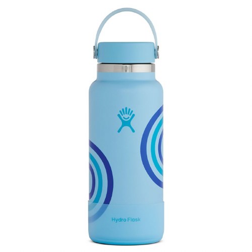 Hydro Flask Refill for Good Wide Mouth with Flex Cap 32oz Geyser Blue - The  Rugged Mill