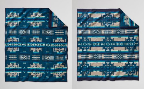 Pendleton Chief Joseph Jacquard Blanket Robe Twin Aegean