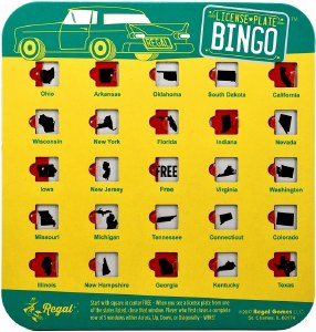 Blair Cedar Licence Plate Bingo  Random Assorted Colors