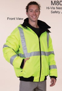 Maxxsell Apparel Hi-Vis Neon Yellow Safety Jacket S Neon Yellow