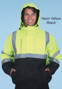 Maxxsell Apparel 2-Tone Hi-Vis Safety Jacket S Yellow/Black