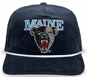 Celly Hockey Official Maine Black Bears Hockey Snapback  Navy Corduroy