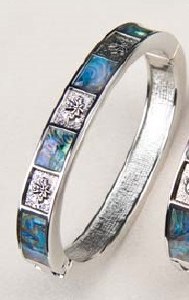 A.T. Storrs Maple Leaf Hinged Bracelet