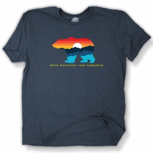 Duck Co. Mountain Bear Vintage S/S Tee Small Heather Blue