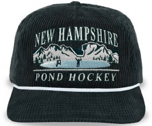 Celly Hockey New Hampshire Pond Hockey Snapback  Charcoal