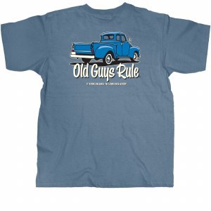 Old Guys Rule It Took Decades S/S Tee Large Lake Blue