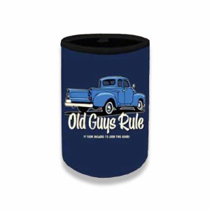 Old Guys Rule It Took Decades Koozie  Blue