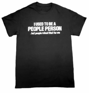 P.A. Graphic Tees People Person S/S Tee Small Black