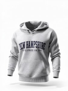 Luba Designs Nantucket Fleece Embroidered Pullover Hoodie S Salt & Pepper