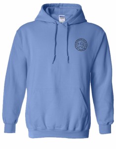Puppie Love NH Icons Pup North Conway, New Hampshire Youth Hoodie YM Carolina Blue