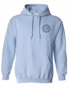 Puppie Love NH Icons Pup North Conway, New Hampshire Adult Hoodie S Light Blue