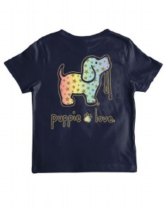 Puppie Love Rainbow Stars Pup 6-8 Navy