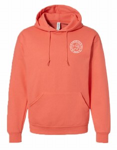 Puppie Love NH Icons Pup North Conway, New Hampshire Adult Hoodie 2XL Sunset Coral