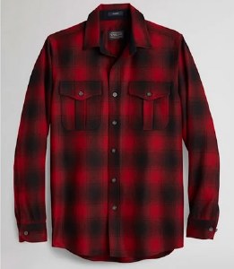 Pendleton Scout Shirt MD Red/Black Buffalo
