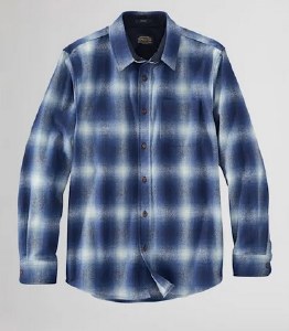 Pendleton Lodge Shirt LG Blue Ombre
