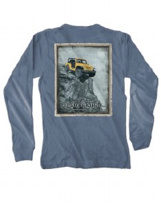 Off The Map Recalulating L/S Tee S Blue Jean