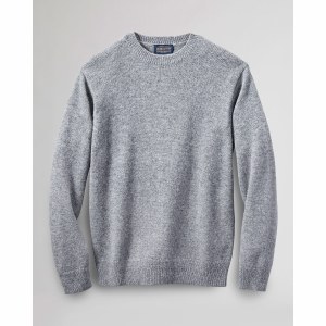 Pendleton Men's Shetland Washable Wool Crew Neck Sweater 2XL Grey Heather