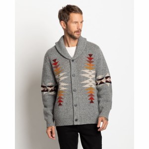 Pendleton Men's Tucson Shetland Sweater MD Grey