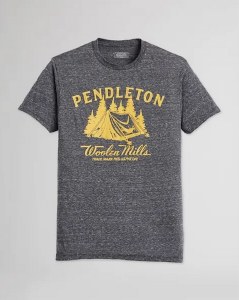 Pendleton Campsite Graphic T-Shirt S Black