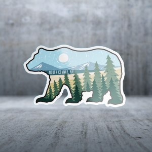 Sticker Pack Mountain Hand - Bear Decal Small