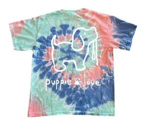 Puppie Love Kids Tie Dye Pup M Taffy