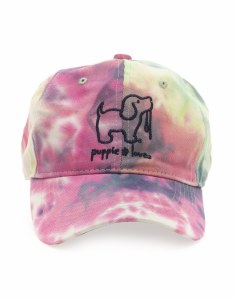 Puppie Love Tie Dye Baseball Hat One Size Rainbow Tie Dye