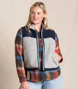 Toad &amp; Co  Sespe Sherpa Vest M Light Heather Grey II