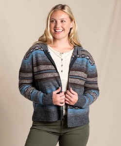 Toad &amp; Co  Heartfelt Zip Sweater L Glacier