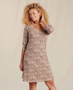 Toad &amp; Co  Rosalinda Dress L Salt Vine Print