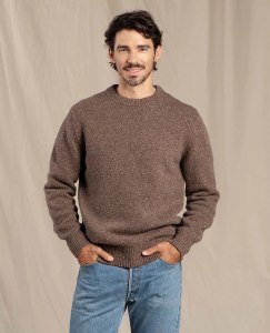 Toad &amp; Co  Wilde Crew Sweater L Brown Sugar