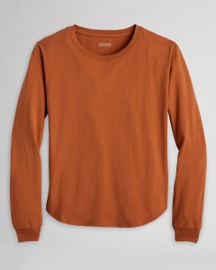 Pendleton Women's Deschutes Long-Sleeve T-Shirt SM Adobe Brown
