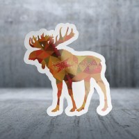 Sticker Pack Poly Moose Decal Large