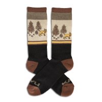 Kavu Moonwalk Socks 6-12.5 Bob Cat