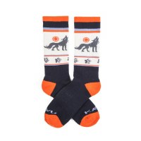 Kavu Moonwalk Socks 6-12.5 Howling Wolf