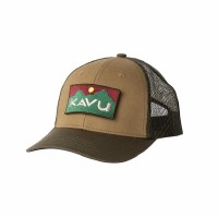 Kavu Above Standard Trucker Hat  Green Moss