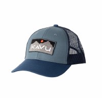 Kavu Above Standard Trucker Hat  Vintage Blue