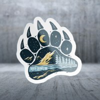 Sticker Pack Mountain Hand - Bear Paw Decal Large