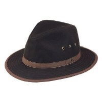 Outback Trading Company Madison River Oilskin Hat Medium Brown