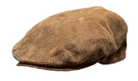 Outback Trading Company Leather Ascot Cap Small Brown