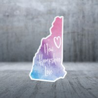 Sticker Pack New Hampshire Love Decal Large