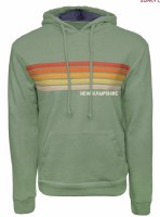 Brew City Rainbow Happy Stripe Hoodie M Sage