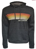 Brew City Rainbow Happy Stripe Hoodie S Heather Grey