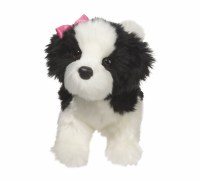 Douglas Poofy Black & White Shih-tzu