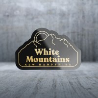 Sticker Pack GE Mountains - Black and Gold Decal Large