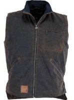 Outback Trading Company Sawbuck Oilskin Vest Medium Bronze