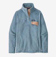 Patagonia Women's Retool Snap-T Fleece Pullover SM Steam Blue: Light Plume Grey