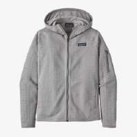 Patagonia W's Better Sweater Hoody XS Frozen Jacquard: Salt Grey