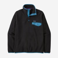 Patagonia Men's Light-Weight Synchilla Snap-T Pullover LG Black